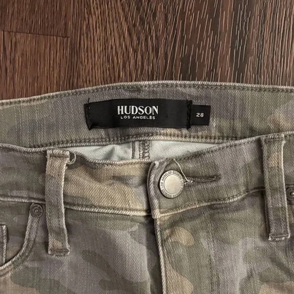 Hudson Barbara Super Skinny Camo Jeans - Picture 2 of 9